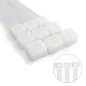 Brida Nylon 100%. Color Blanco / Natural 7,8 x 540 mm. 100 Piezas. Abrazadera Plástico, Organizador Cables, Alta Resistencia