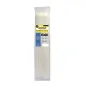 Brida Nylon 100%. Color Blanco / Natural 7,8 x 540 mm. 100 Piezas. Abrazadera Plástico, Organizador Cables, Alta Resistencia