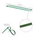 Brida Nylon 100%. Color Verde 3,6 x 140 mm. Bolsa 100 Unidades. Abrazadera Plástico, Organizador Cables, Alta Resistencia