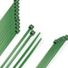 Brida Nylon 100%. Color Verde 4,6 x 300 mm. Bolsa 100 Unidades. Abrazadera Plástico, Organizador Cables, Alta Resistencia
