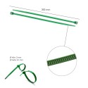 Brida Nylon 100%. Color Verde 4,6 x 300 mm. Bolsa 100 Unidades. Abrazadera Plástico, Organizador Cables, Alta Resistencia