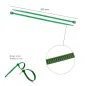 Brida Nylon 100%. Color Verde 4,6 x 300 mm. Bolsa 100 Unidades. Abrazadera Plástico, Organizador Cables, Alta Resistencia