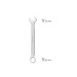 Llave Combinada Plus 20x20 Acero Cromo Vanadio DIN 3113. Llave Doble Boca, Llave Fija, Llave Estrella Llave Combinada Plus 20x20 Acero Cromo Vanadio DIN 3113. Llave Doble Boca, Llave Fija, Llave Estrella