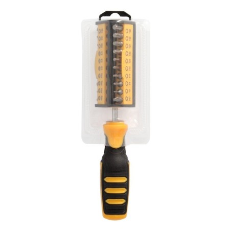 Juego De Puntas con Destornillador 1/4" 35 Piezas. Acero Cromo Vanadio, Kit Destorpuntas, Puntas Destornillador.