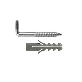 Kit Sanitario Alcayata Con Taco Expansión Diámetro 12 x 60 mm. Fijación Calentadores / Termos De Agua