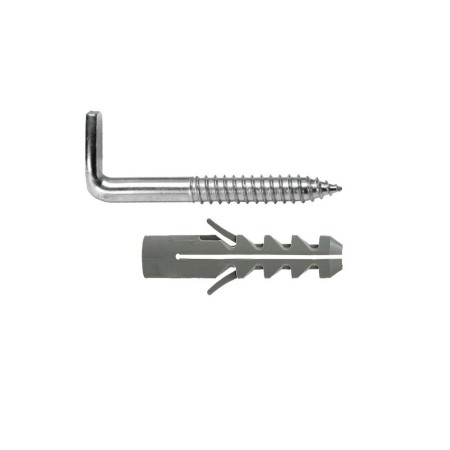 Kit Sanitario Alcayata Con Taco Expansión Diámetro 12 x 60 mm. Fijación Calentadores / Termos De Agua