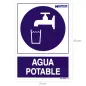 Cartel Agua Potable 30x21cm. Cartel Agua Potable 30x21cm.