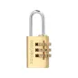 Candado Combinación Latón 22 mm. 3 dígitos