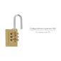 Candado Combinación Latón 22 mm. 3 dígitos