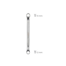 Llave Estrella Acodada Plus Acero Cromo Vanadio 12x13 DIN 838. Llave Doble Boca Acodada, Llave Fija Estrella Acodada