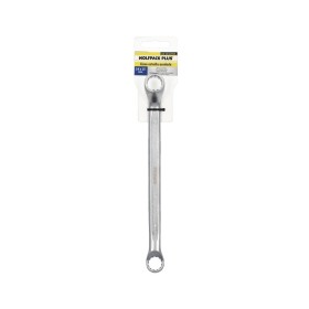 Llave Estrella Acodada Plus Acero Cromo Vanadio 14x15 DIN 838. Llave Doble Boca Acodada, Llave Fija Estrella Acodada