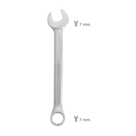 Llave Combinada Plus 7x7 Acero Cromo Vanadio DIN 3113. Llave Doble Boca, Llave Fija, Llave Estrella