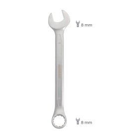 Llave Combinada Plus 8x8 Acero Cromo Vanadio DIN 3113. Llave Doble Boca, Llave Fija, Llave Estrella