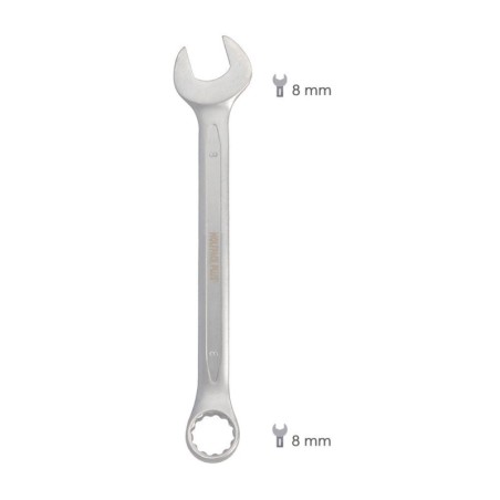 Llave Combinada Plus 8x8 Acero Cromo Vanadio DIN 3113. Llave Doble Boca, Llave Fija, Llave Estrella