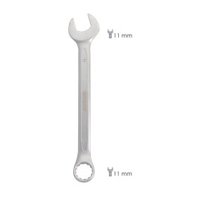 Llave Combinada Plus 11x11 Acero Cromo Vanadio DIN 3113. Llave Doble Boca, Llave Fija, Llave Estrella