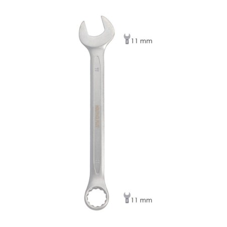 Llave Combinada Plus 11x11 Acero Cromo Vanadio DIN 3113. Llave Doble Boca, Llave Fija, Llave Estrella