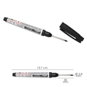 Rotulador Marcador Punta Larga Negro, Marcador Agujeros Profundos, Marcador Zonas Difícil Acceso, Trazador, Rotulador Obras,