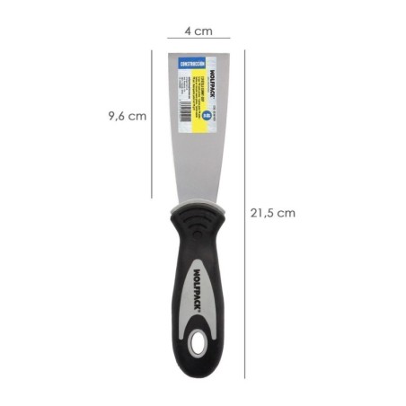 Espátula Mango Gummy Grip Hoja 40 mm. Espátula Yeso, Espátula Pintor, Espátula Masillas, etc..
