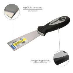 Espátula Mango Gummy Grip Hoja 40 mm. Espátula Yeso, Espátula Pintor, Espátula Masillas, etc..