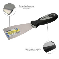 Espátula Mango Gummy Grip Hoja 60 mm. Espátula Yeso, Espátula Pintor, Espátula Masillas, etc..
