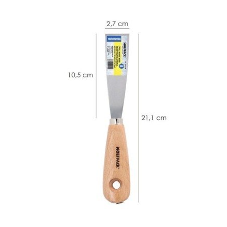 Espátula Mango Madera Hoja Acero 30 mm. Espátula Yeso, Espátula Pintor, Espátula Masillas, Espátula Pladur, etc..