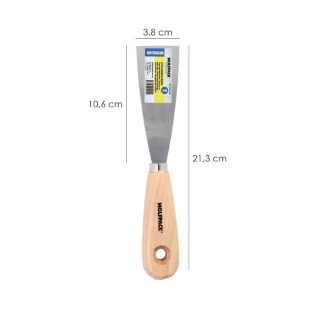 Espátula Mango Madera Hoja Acero 40 mm. Espátula Yeso, Espátula Pintor, Espátula Masillas