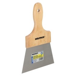 Espátula Techos Mango Madera Hoja Acero 90 x 140 mm. Espátula Yeso, Espátula Pintor, Espátula Masillas