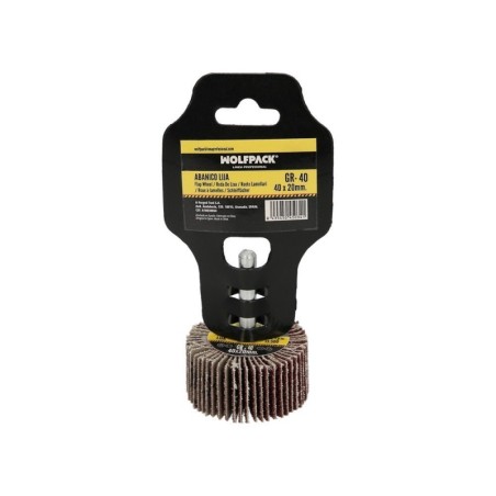 Abanico Lija Grano 40 Medida Diámetro 40 x 20 mm. Disco Abrasivo Laminas, Ruedas Mil Hojas