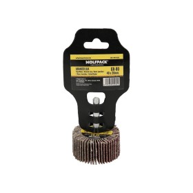 Abanico Lija Grano 80 Medida Diámetro 40 x 20 mm. Disco Abrasivo Laminas, Ruedas Mil Hojas