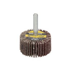 Abanico Lija Grano 120 Medida Diámetro 40 x 20 mm. Disco Abrasivo Laminas, Ruedas Mil Hojas