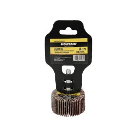 Abanico Lija Grano 120 Medida Diámetro 40 x 20 mm. Disco Abrasivo Laminas, Ruedas Mil Hojas