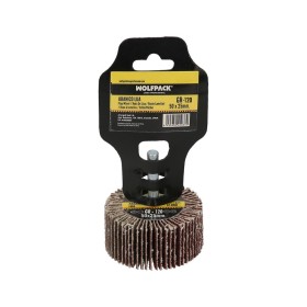 Abanico Lija Grano 120 Medida Diámetro 50 x 25 mm. Disco Abrasivo Laminas, Ruedas Mil Hojas