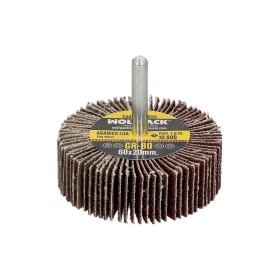 Abanico Lija Grano 80 Medida Diámetro 60 x 20 mm. Disco Abrasivo Laminas, Ruedas Mil Hojas