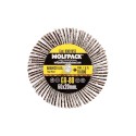 Abanico Lija Grano 80 Medida Diámetro 60 x 20 mm. Disco Abrasivo Laminas, Ruedas Mil Hojas
