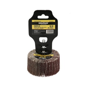 Abanico Lija Grano 80 Medida Diámetro 60 x 30 mm. Disco Abrasivo Laminas, Ruedas Mil Hojas