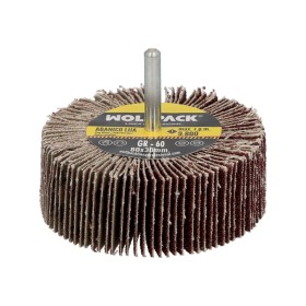 Abanico Lija Grano 60 Medida Diámetro 80 x 30 mm. Disco Abrasivo Laminas, Ruedas Mil Hojas