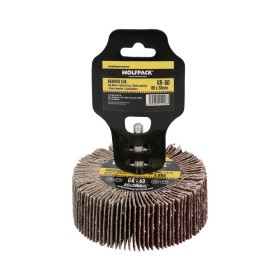 Abanico Lija Grano 60 Medida Diámetro 80 x 30 mm. Disco Abrasivo Laminas, Ruedas Mil Hojas