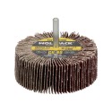 Abanico Lija Grano 80 Medida Diámetro 80 x 30 mm. Disco Abrasivo Laminas, Ruedas Mil Hojas