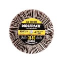 Abanico Lija Grano 80 Medida Diámetro 80 x 30 mm. Disco Abrasivo Laminas, Ruedas Mil Hojas