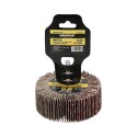 Abanico Lija Grano 80 Medida Diámetro 80 x 30 mm. Disco Abrasivo Laminas, Ruedas Mil Hojas