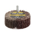 Abanico Lija Grano 120 Medida Diámetro 80 x 30 mm. Disco Abrasivo Laminas, Ruedas Mil Hojas