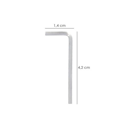 Llave Allen Estándar Acero Cromo Vanadio Profesional 1,5 mm. Llave Hexagonal