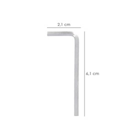 Llave Allen Estándar Acero Cromo Vanadio Profesional 3,0 mm. Llave Hexagonal