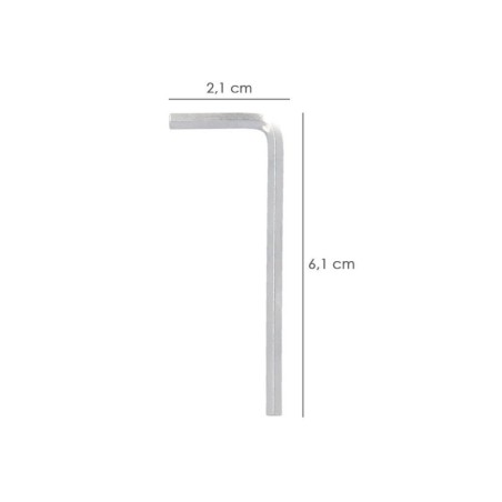 Llave Allen Estándar Acero Cromo Vanadio Profesional 3,0 mm. Llave Hexagonal