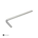 Llave Allen Estándar Acero Cromo Vanadio Profesional 3,5 mm. Llave Hexagonal