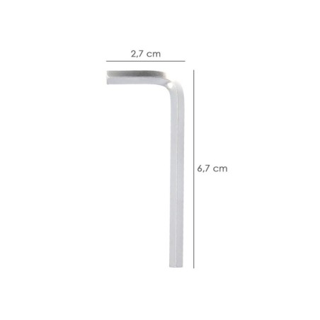 Llave Allen Estándar Acero Cromo Vanadio Profesional 4,0 mm. Llave Hexagonal