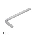 Llave Allen Estándar Acero Cromo Vanadio Profesional 4,0 mm. Llave Hexagonal