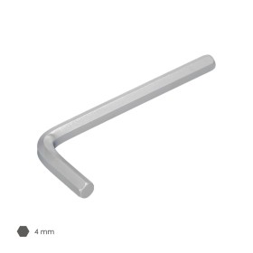 Llave Allen Estándar Acero Cromo Vanadio Profesional 4,0 mm. Llave Hexagonal