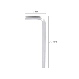 Llave Allen Estándar Acero Cromo Vanadio Profesional 5,0 mm. Llave Hexagonal