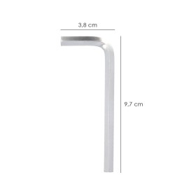 Llave Allen Estándar Acero Cromo Vanadio Profesional 7,0 mm. Llave Hexagonal